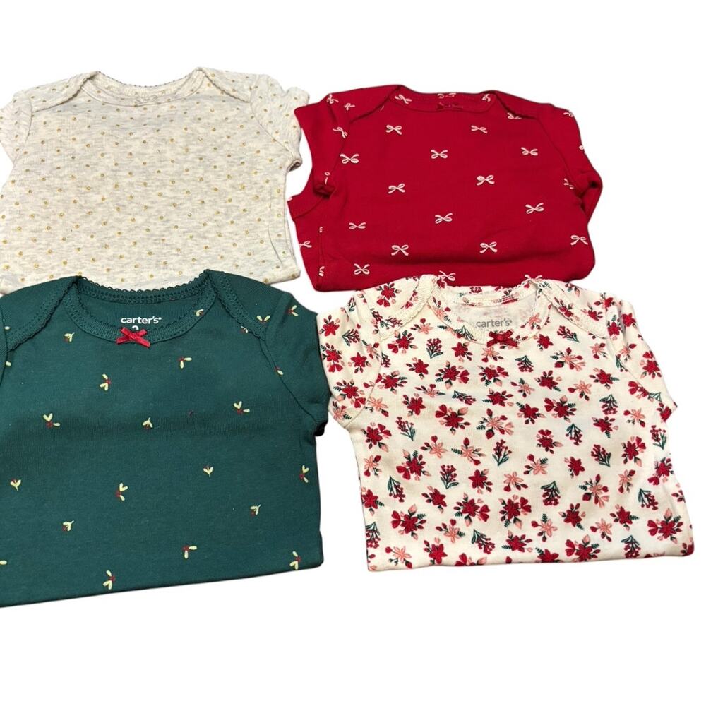 Carter’s NWT 3M holiday 4 pack onesies
